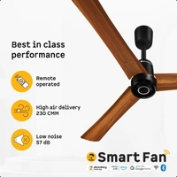 Atomberg Renesa Elite Smart Ceiling Fan - 1200mm, Golden Oakwood