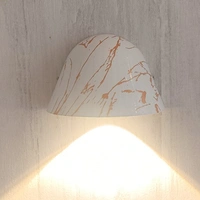 1 Way X 5 Watts White Marble Finish Outdoor Light Volvo 801