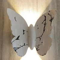 2 Way x 3W Butterfly LED Outdoor Light White Marble Finish Volvo 811