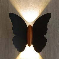 2 Way x 3W Butterfly LED Outdoor Light Black Finish Volvo 812