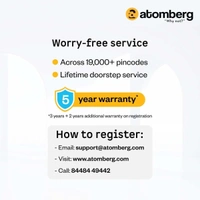 Atomberg Renesa Elite Smart Ceiling Fan - 1200mm, Pearl White, Pearl White Ring