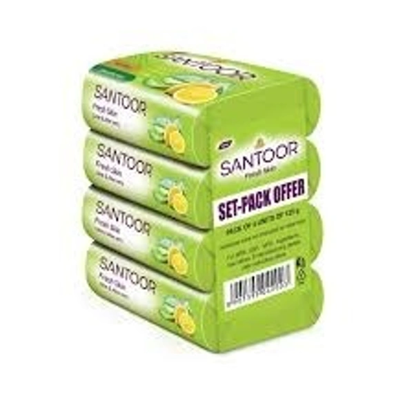 SANTOOR FRESH SKIN LIME ALOE SABU 100*5