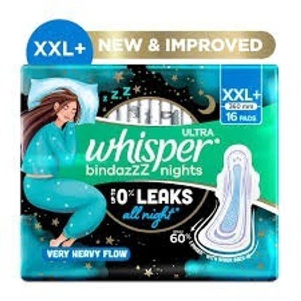 WHISPER BINDAZZZ NIGHT XXL 16PADS
