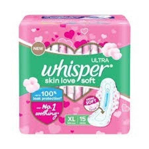 WHISPER ULTRA PINK XL 15 PADS