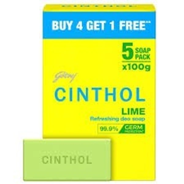 BATH SOAP GODREJ CINTHOL LIME 150*5