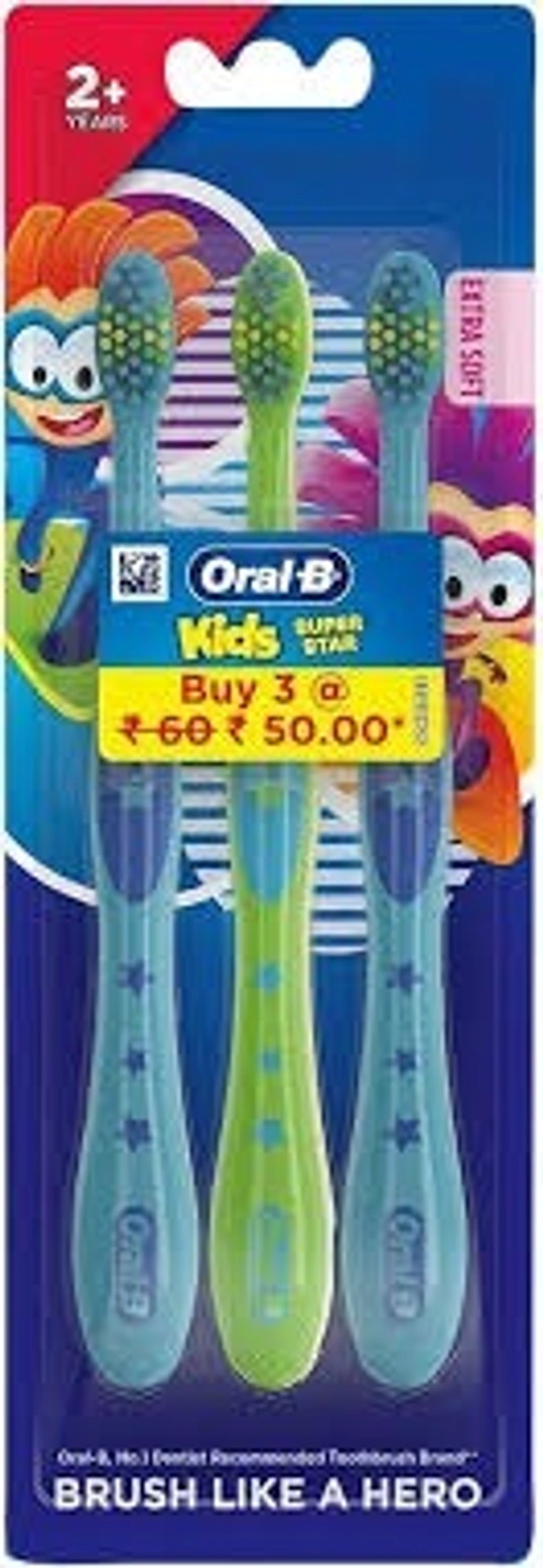 BRUSS ORAL B KIDS BRUSH 3 PICE