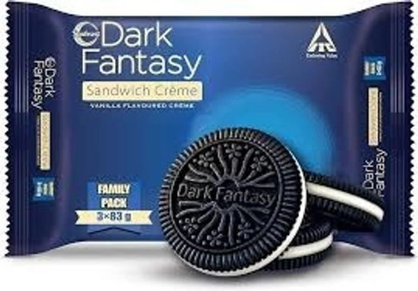 BISKIT DARK FANTASY VANILA CREME 395G