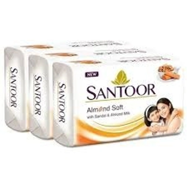 BATH SOAP SANTOOR WHITE SABU 150*3