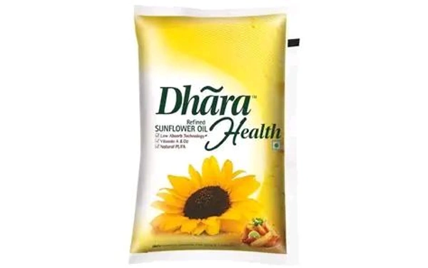 Dhara Refined Sunflower Oil 1 Litre  - 1 litre