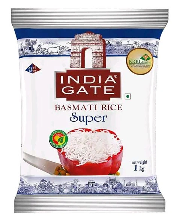 India Gate Super Basmati Rice 1kg  - 1kg