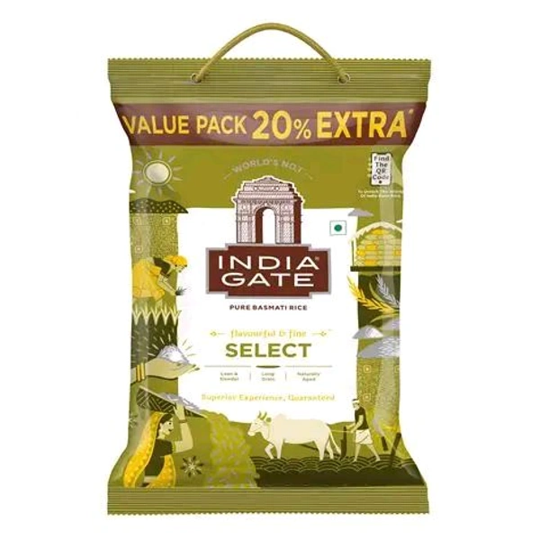 India Gate Select Basmati Rice 1kg - 1kg