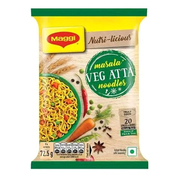 Maggi Masala Veg Atta Noodles  - 72g