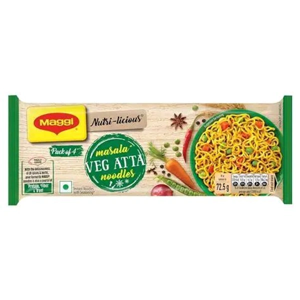 Maggi Masala Veg Atta Noodles  - 290g