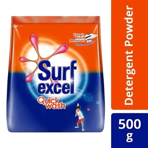 Surf Excel Quick Wash Detergent Powder  - 500g
