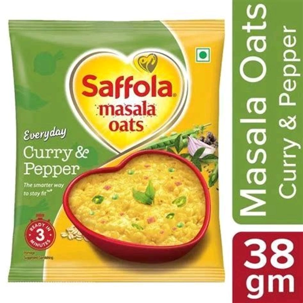 Saffola Oats Curry & Pepper 38g - 38g