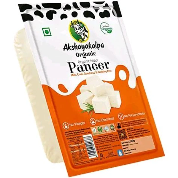 Akshyakalpa Organic Handcrafted Malai Paneer 200g - 200g