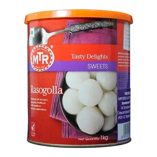 MTR Rasogolla Tin  - 1kg