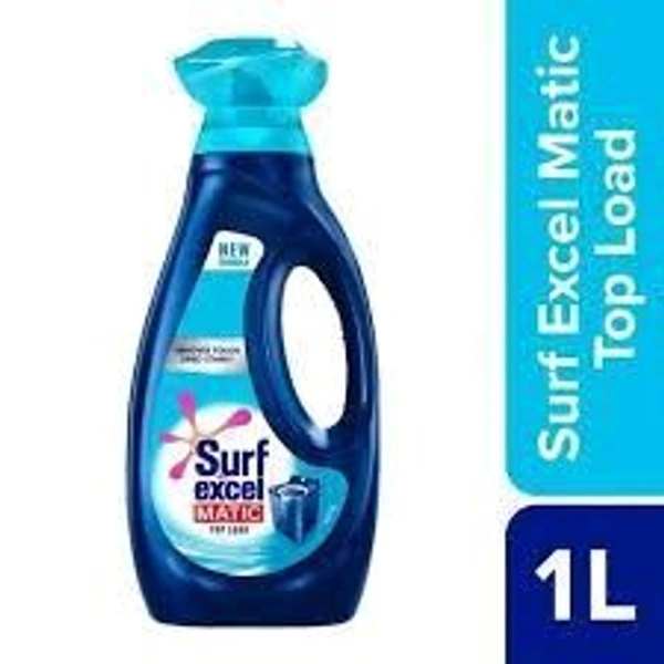 Surf Excel Matic Top Load Detergent Liquid Bottle  - 1 Litre