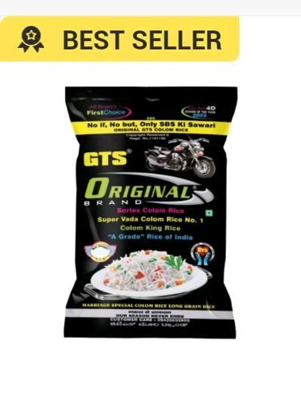 GTS Bullet Original Kolam Raw Rice  - 26kg