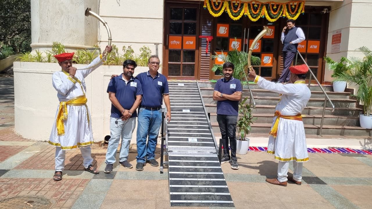 Acc-Red ramp installation at Bank of Baroda