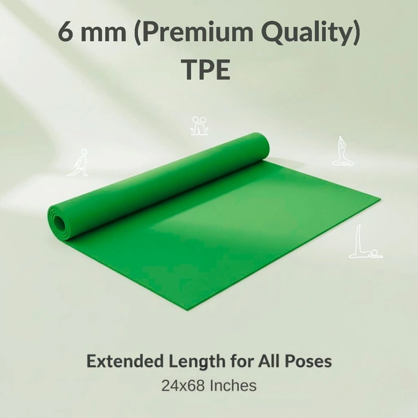 Healthy Wealthy  Yoga Mat Premium Quality TPE 