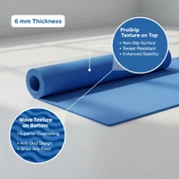 Healthy Wealthy  Yoga Mat - 6 mm