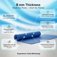 Healthy Wealthy  Yoga Mat - 6 mm