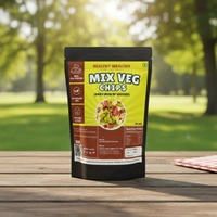 Healthy Wealthy Mix Veg Chips – 100% Real Veggies |  Weight Loss & Daily Nutrition (90g)
