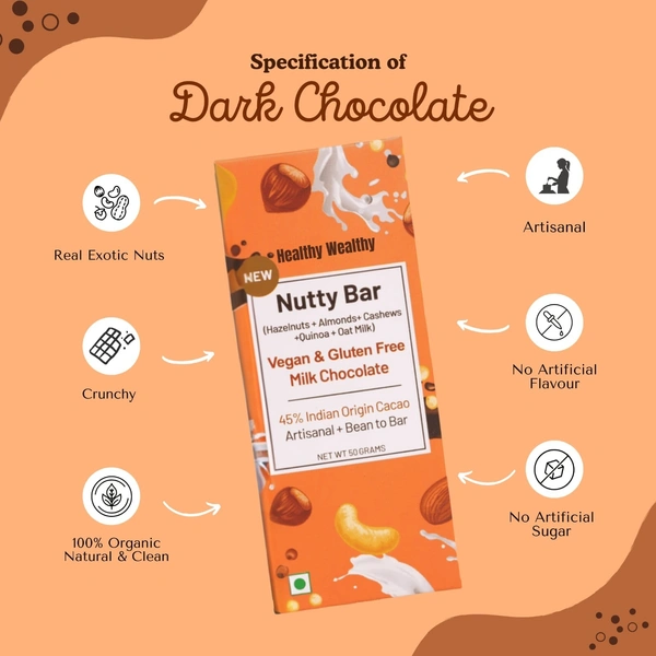 Premium Dark choclate 100 % natural - Pack of 10