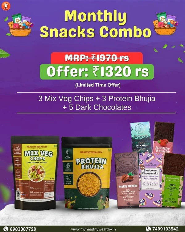 Monthly Healthy Snacks Combo (Best Value Pack)