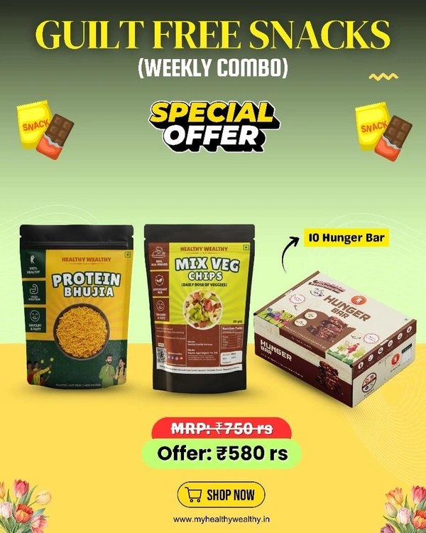 Guilt Free Snacks Weekly Combo – Healthy High Protein Snacks for Weight Loss