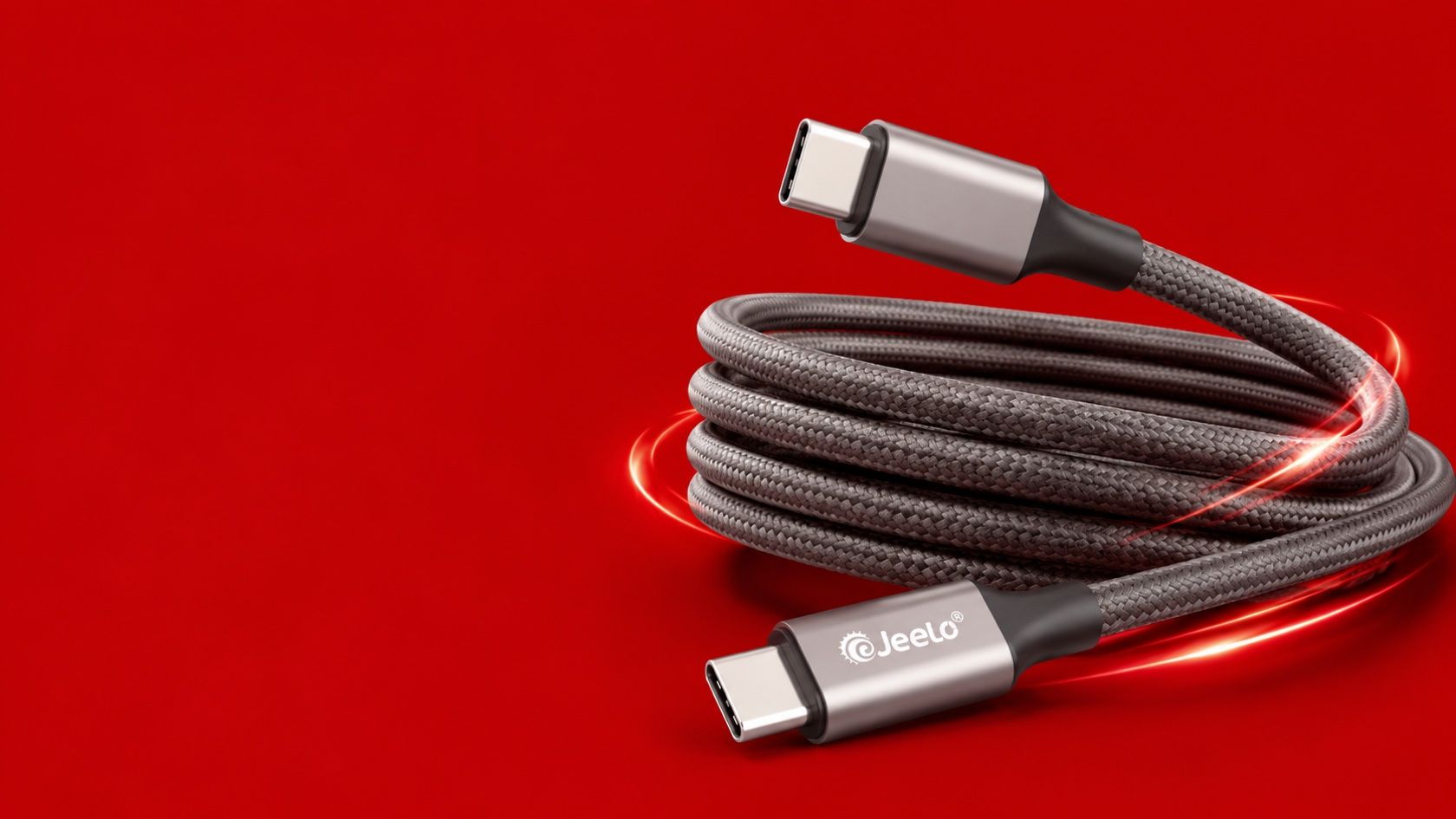 Jeelo premium braided USB-C fast-charging cable
