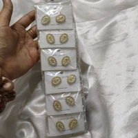 Golden Rosette Earrings