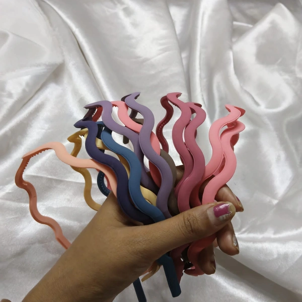 Spiral hairbands (12 pcs)