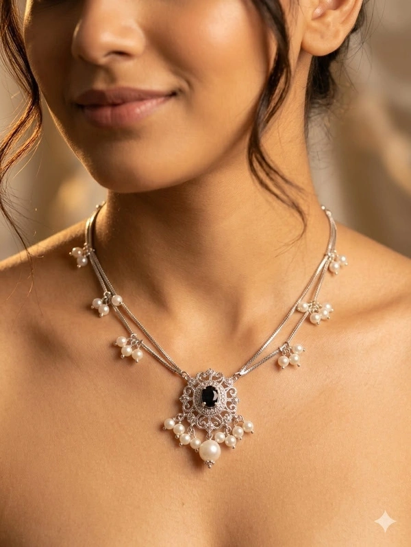 Black Pearl ethnic pendant 