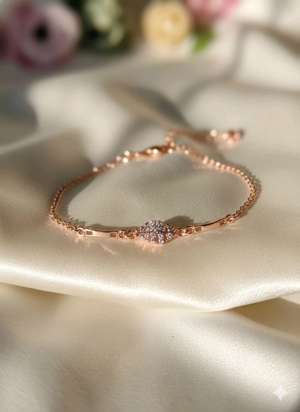 Sleek Rose Gold Bracelet