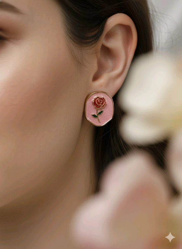 Resin Flower Earrings