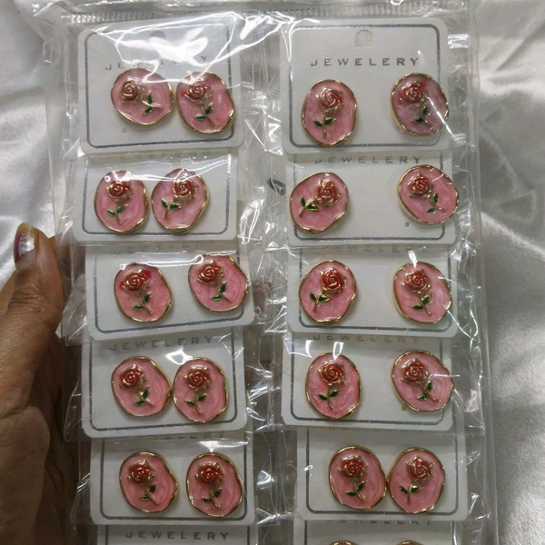 Resin Flower Earrings