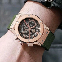 Big Bang in golden Dial & Green Colour Hublot Og Watch