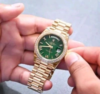 Rolex Dimond Day Date 40 Gold Green 