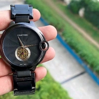 Cartier Watch Cartier Ballon 7a Men Black Chian Belt