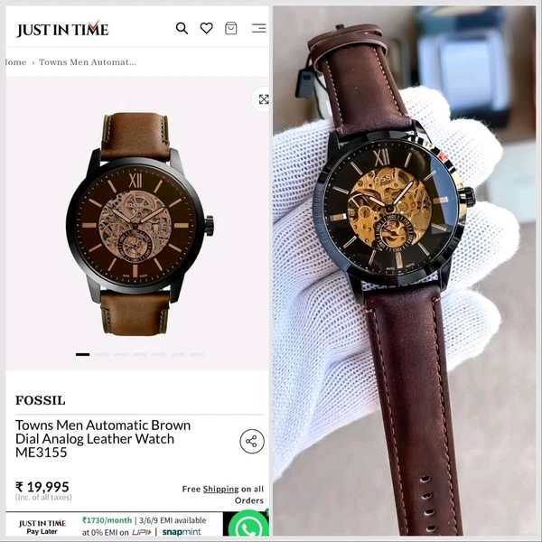Fossil  New motion Powered Automatic Watch 