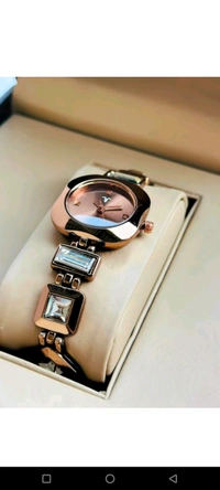 Designer Stone Studded Bangle Strap Analog For Her 