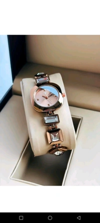 Designer Stone Studded Bangle Strap Analog For Her 