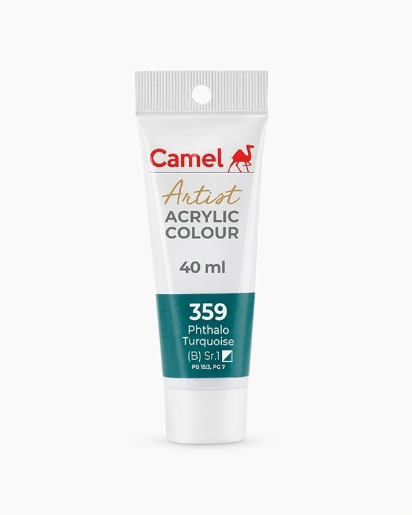 CAMEL Camel Artist Acrylic Colours tube of 40ml, phthalo turquoise