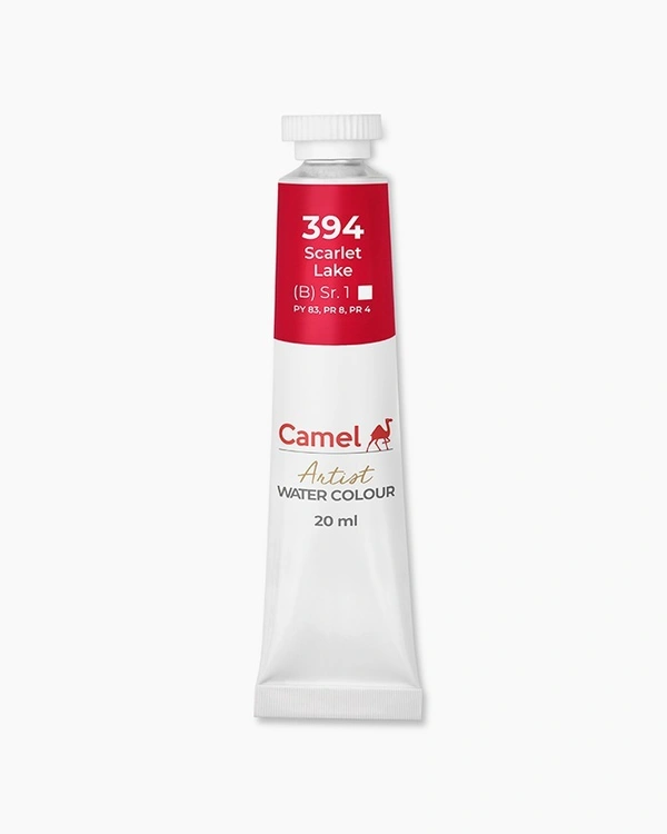 CAMEL Camel Artist Water Colours Individual tube of Scarlet Lake in 20 ml