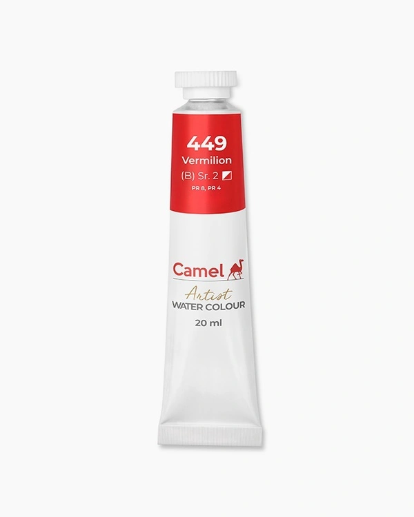 CAMEL Camel Artist Water Colours Individual tube of Vermilion Hue in 20 ml