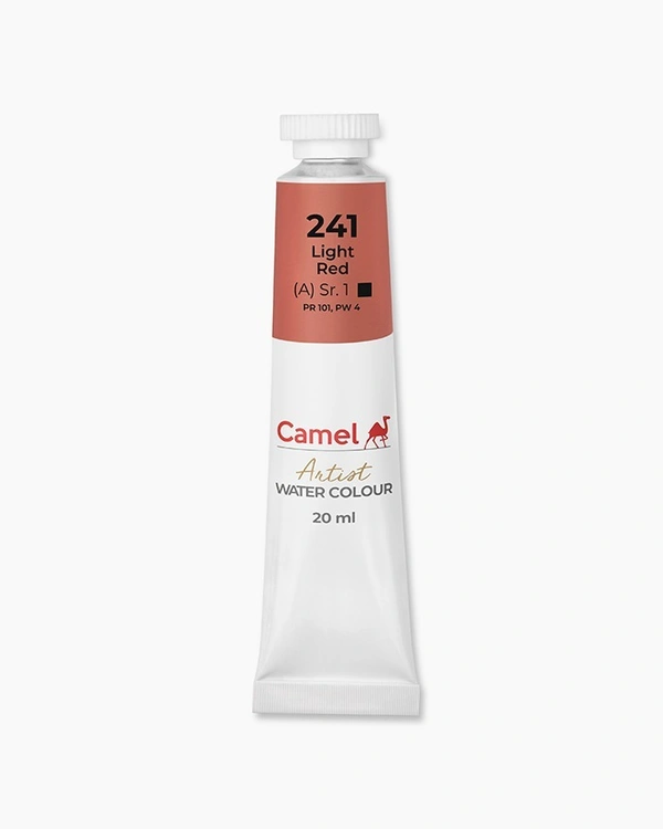 CAMEL Camel Artist Water Colours Individual tube of Light Red in 20 ml