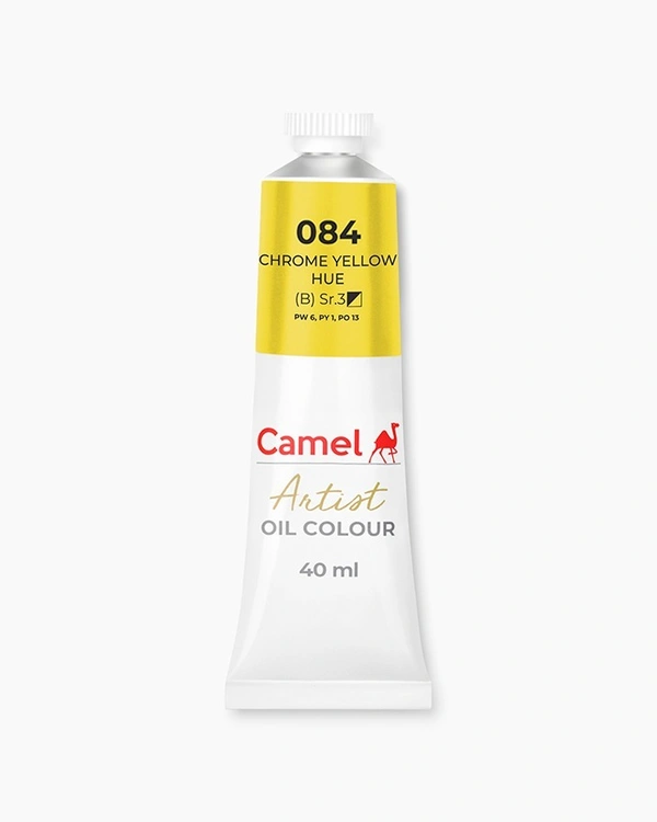 Camel Artist Oil Colours Individual tube of Chrome Yellow Hue in 40 ml