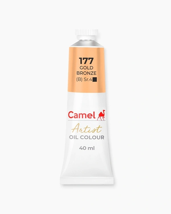 Camel Artist Oil Colours Individual tube of Gold Bronze in 40 ml